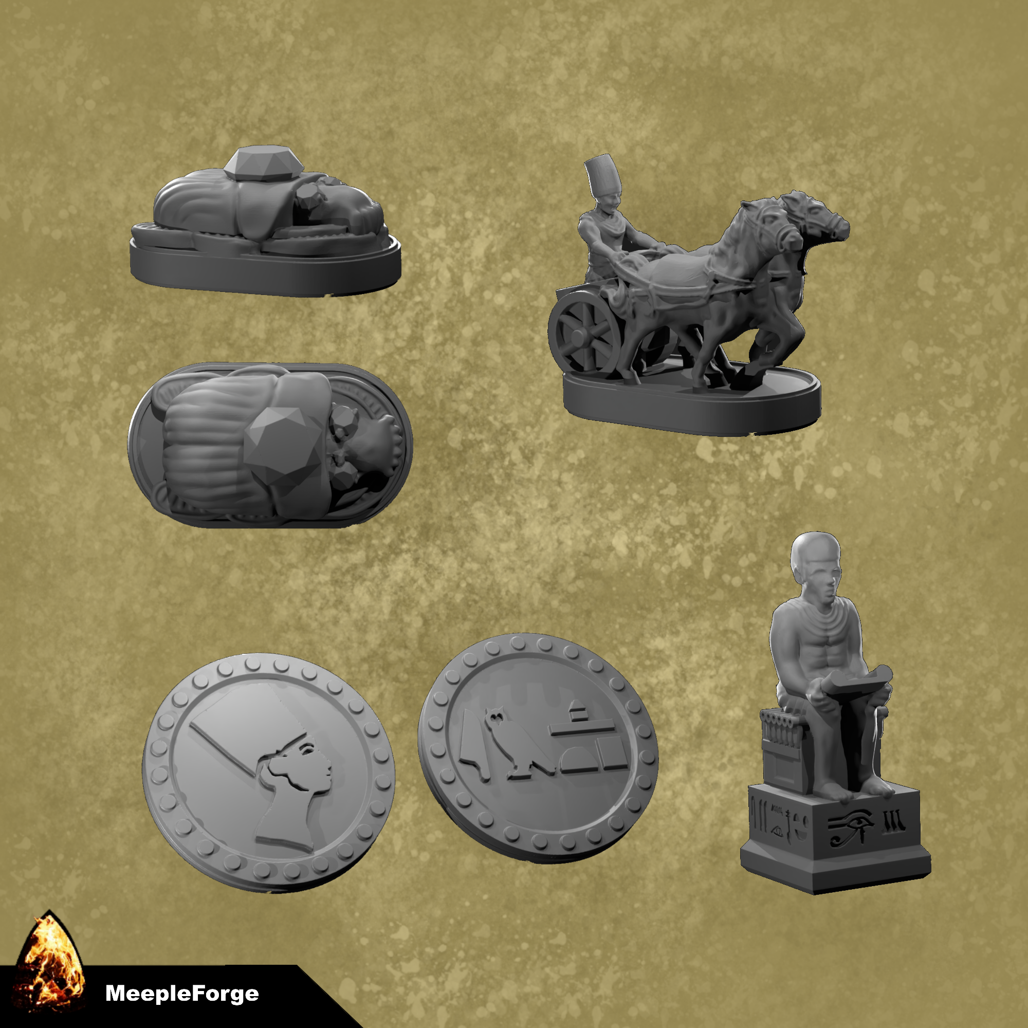Imhotep A New Dynasty - Tokens